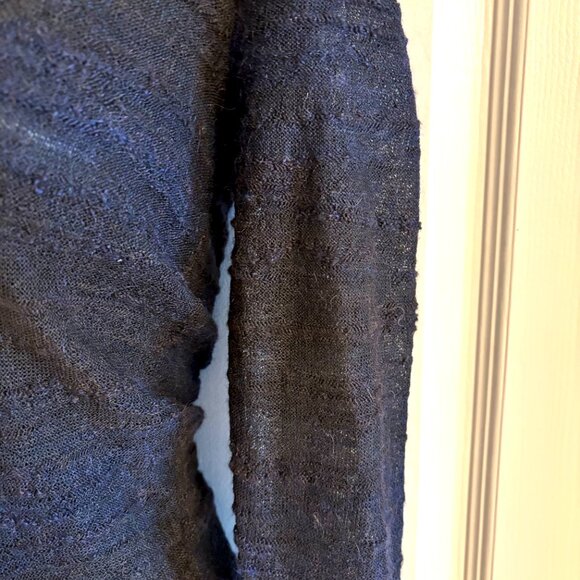 Alice + Olivia Sheer Wool-Blend Midi Dress with Silk Lining.  S - Picture 3 of 11